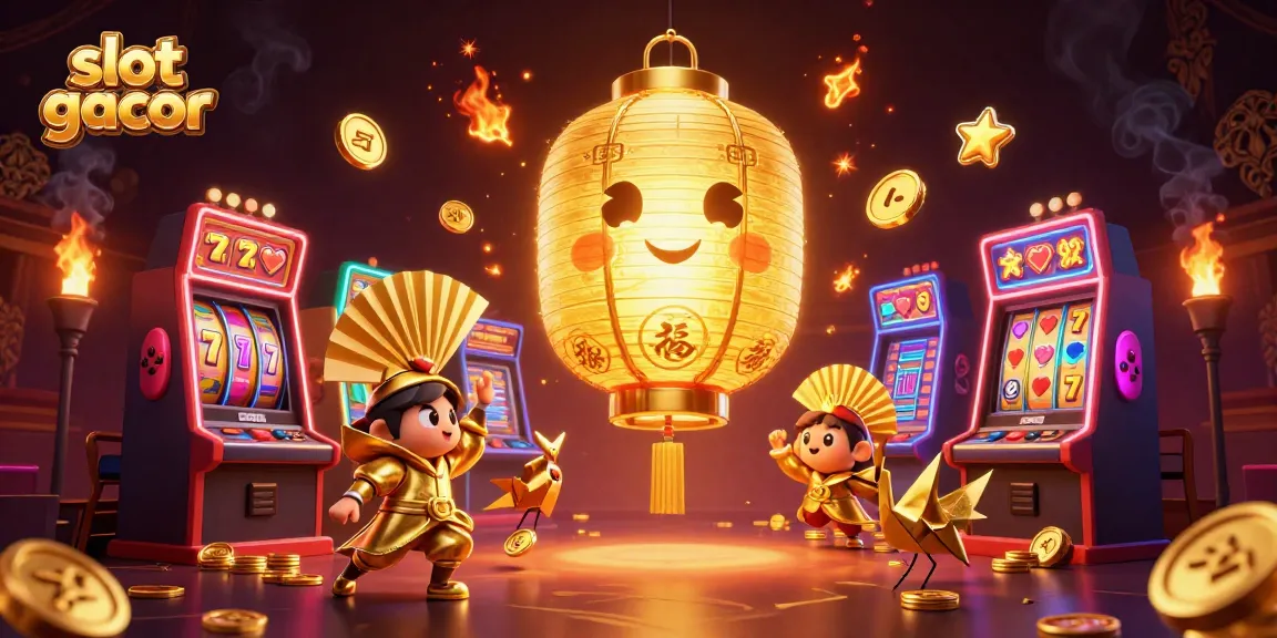Experience thrilling wins at slot gacor with 3D golden casino characters and vibrant gaming elements.