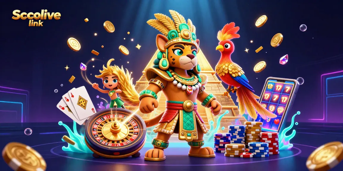 Enjoying a Socolive link experience with vibrant casino elements and detailed 3D characters.