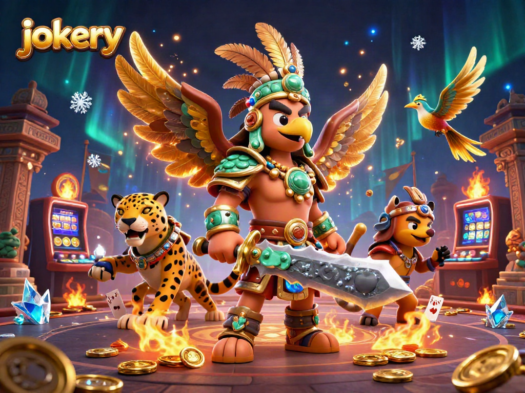 Engage in thrilling gameplay at jokery, featuring vibrant casino elements and dynamic characters.