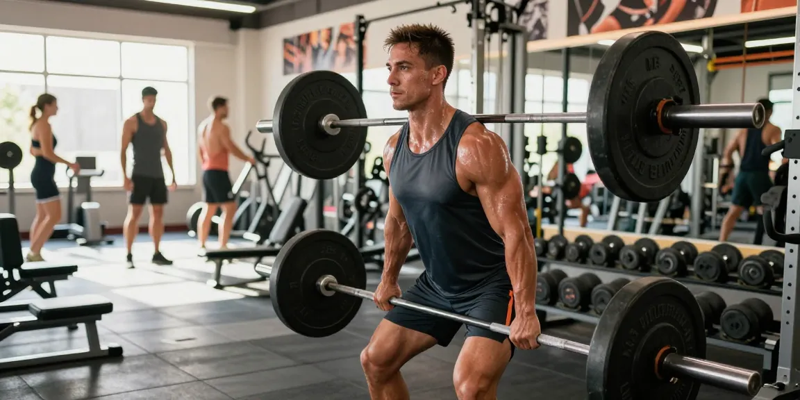 Intensives Gewichtstraining im Anabolika Shop für Bodybuilder.