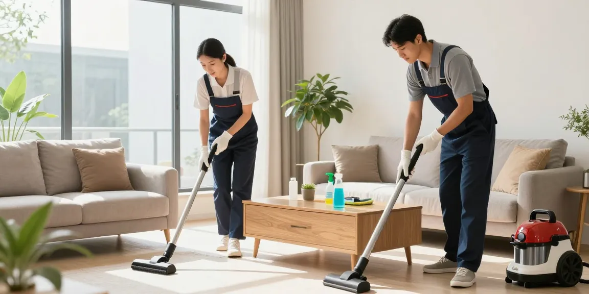 Professional cleaning team in Bern demonstrating effective methods at a home, showcasing reinigungsunternehmen bern services with eco-friendly products.