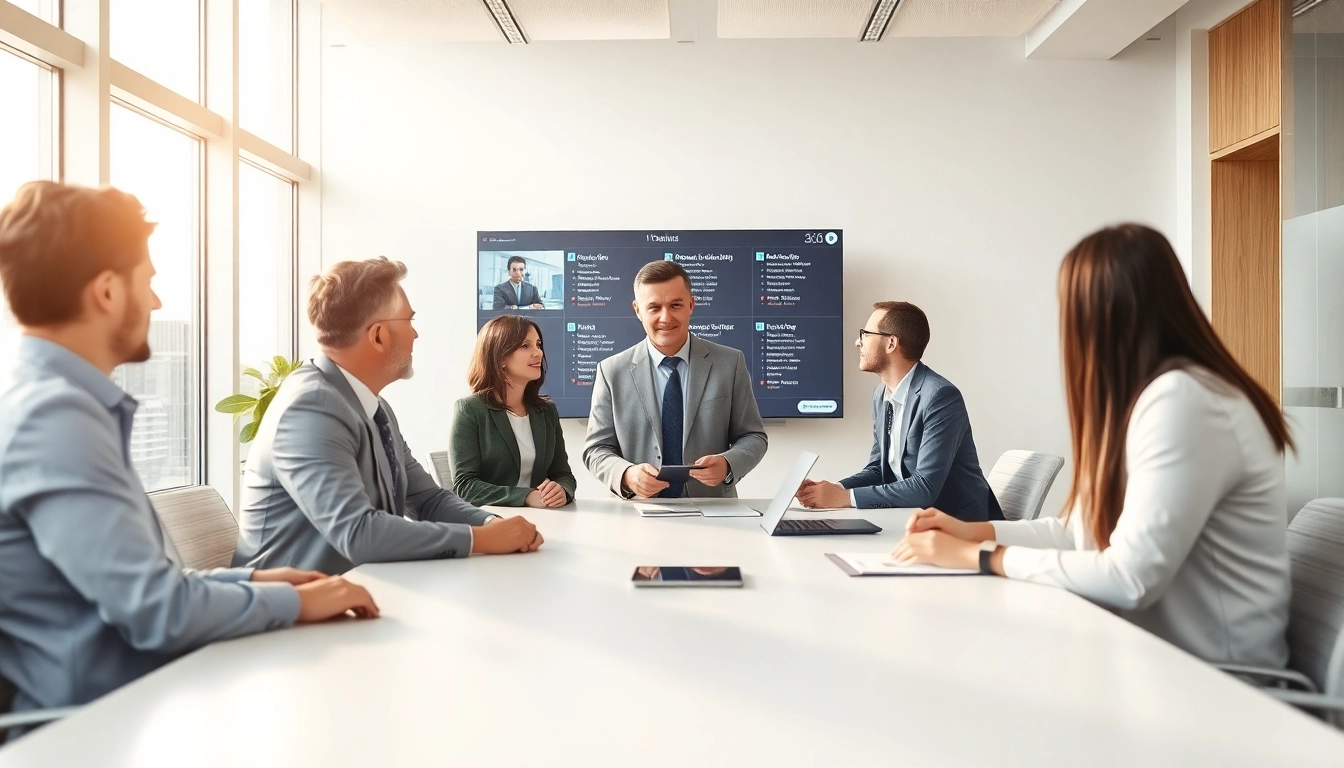 Headhunter IT analysiert Jobs in einem modernen Büro mit einem Team.