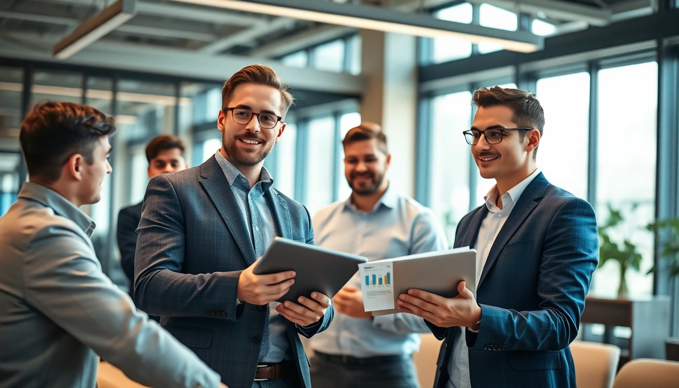 Headhunter Ingenieure in einem modernen Büro bei der Rekrutierung von Ingenieuren.